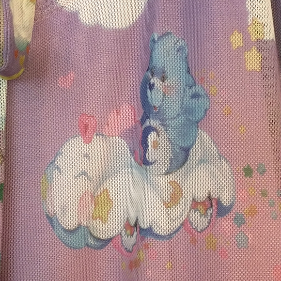 Hot Topic "Care Bears" Characters In The Clouds Dress w/Mesh Bouncy Skirt (L) - Picture 10 of 13